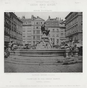 Fountain in the Neuer Markt, Vienna, Austria