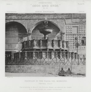 Fountain in the Piazza Del Municipio, Perugia, Italy