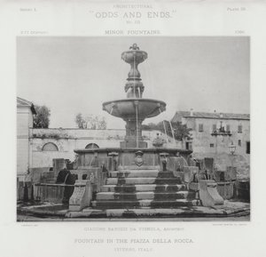 Fountain in the Piazza Della Rocca, Viterbo, Italy