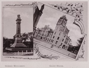 Gordon Monument; Court House by American Photographer (after)