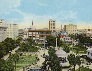 Hemming Park from Windsor Hotel, Jacksonville, Florida