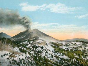 Mount Lassen in Eruption by American Photographer (after)