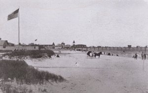 Old Orchard Beach, Maine: Beach Scene by American Photographer (after)