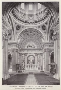Philadelphia: Interior Cathedral of St Peter and St Paul, Corner North Eighteenth and Summer Streets by American Photographer (after)