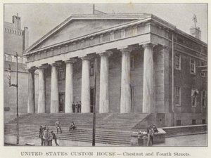 Philadelphia: United States Custom House, Chestnut and Fourth Streets by American Photographer (after)