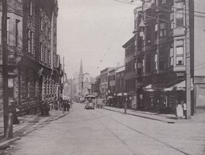 Providence, Rhode Island: Westminster Street East from the Cathedral by American Photographer (after)