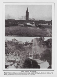 San Francisco: Ferry Building and Ferries by American Photographer (after)