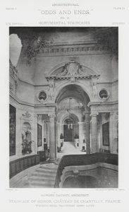 Staircase of Honor, Chateau De Chantilly, France by American Photographer (after)