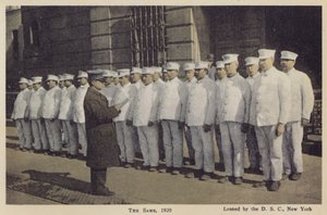 The Street Cleaners of New York, The Roll Call by American Photographer (after)