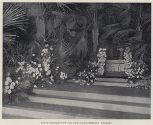 Altar Decorations for the Paget-Whitney Wedding by American Photographer