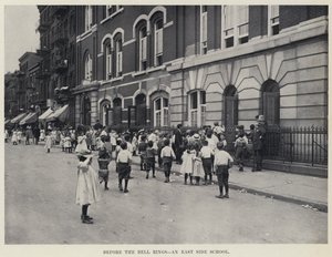 Before the Bell rings, an East Side School by American Photographer
