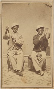 Bell Boys at the Barrett House, Burlington, Iowa, c. 1863 by American Photographer