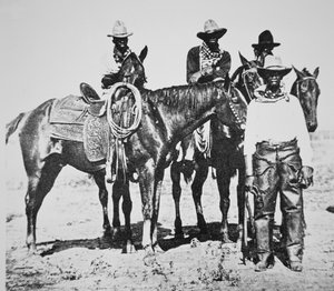 Black Cowboys at Bonham, Texas, c.1890 by American Photographer