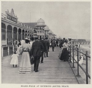 Board-Walk at Richmond (South) Beach by American Photographer