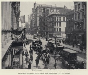 Broadway, looking North from the Broadway Central Hotel by American Photographer