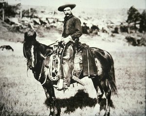 Cowboy Trail boss in Montana by American Photographer