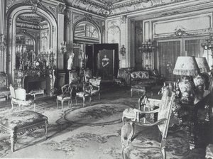 Drawing Room in the Astor Family House, Fifth Avenue, New York by American Photographer