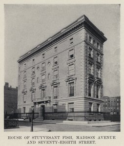 House of Stuyvesant Fish, Madison Avenue and Seventy-Eighth Street