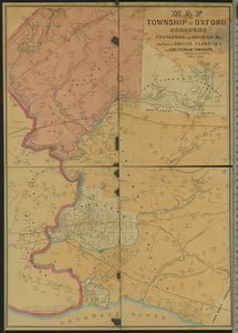Map of the Township of Oxford, Boroughs of Frankford & Bridesburg with Parts of Bristol, N. Liberties and Cheltenham Townships, 1849