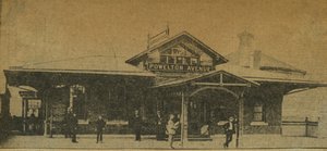 Newspaper Clipping: Powelton Avenue Station, Pennsylvania, USA, 1896 by American Photographer