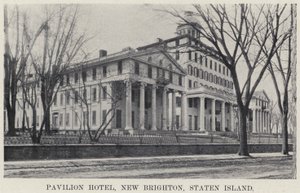 Pavilion Hotel, New Brighton, Staten Island by American Photographer