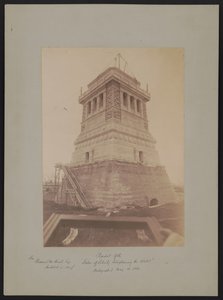 Pedestal of the Statue of Liberty Enlightening the World, Designed by Richard Morris Hunt, During Construction by American Photographer