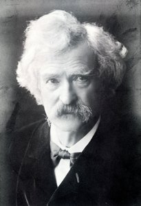 Portrait of Mark Twain (1835 - 1910) by American Photographer