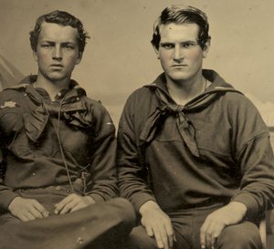 Portrait of Two Sailors in Union Uniform, c.1861