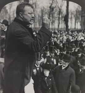 President Roosevelt at Evanston by American Photographer