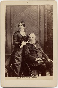 Rutherford Birchard Hayes (1822-93), 19th President of the USA, and Lucy Ware Webb Hayes (1831-89), his wife by American Photographer