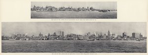 Skyline of the Lower End of Manhattan Island from the North River by American Photographer