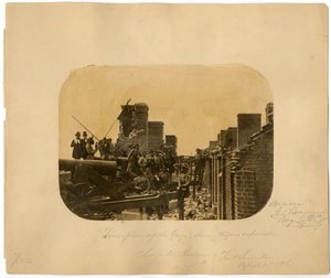 Soldiers After the Evacuation of the Defeated Union Forces, Battle of Fort Sumter, 1861 by American Photographer