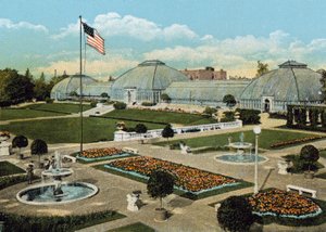 Sunken Gardens and Conservatory, Washington Park by American Photographer