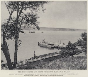 The Hudson River and Jersey Shore from Manhattan Island