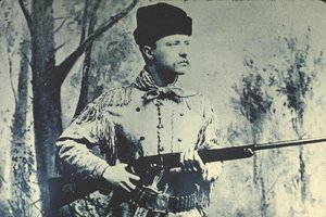 Theodore Roosevelt in hunting dress, c.1885 by American Photographer