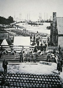 Union Army munitions depot at City Point, Virginia by American Photographer