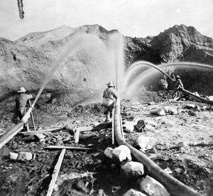 Washing Gold from the Hills, c.1866, from Gems of California Scenery published by Lawrence and Houseworth, 1866 by American Photographer