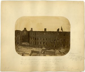 Western Barracks and Parade, Battle of Fort Sumter, 15th April 1861