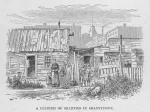 A Cluster of Shanties in Shantytown by American School