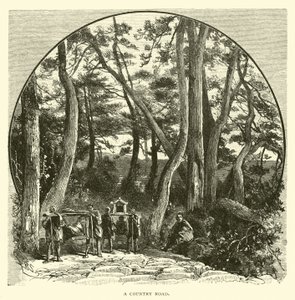 A Country road by American School