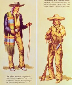 A Mexican Vaquero and an American Cowboy