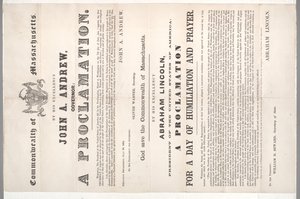 A Proclamation for a Day of Humiliation and Prayer, 28 July 1864 by American School