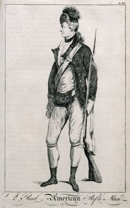 A Real American Rifleman, page 212 from Impartial History of the War by American School