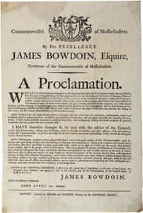 A proclamation, 2nd September 1786 by American School