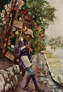 A Toy Peddler of Japan by American School