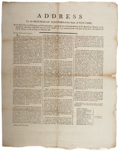 Address to the Republican Electors of the State of New York, 6th April 1804 by American School