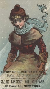 Advertisement for Globe Linseed Oil Company Improved Globe Paint, c.1880 by American School