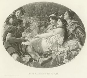 Aesop narrating his fables (engraving)