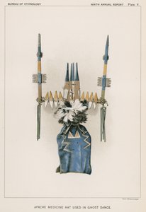 Apache Medicine Hat Used in Ghost Dance by American School