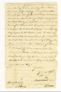Arnold Benedict (1741-1801) General, Continental Army, Traitor. Autograph Letter Signed to the Committee of Safety at Albany, Ticonderoga, 22 May 1775 by American School